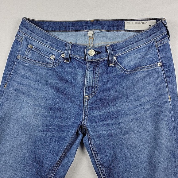 Rag & Bone Jeans Women's Size 29 Skinny‎ Ankle Fit Blue W1502K122 Stretch - Picture 2 of 11